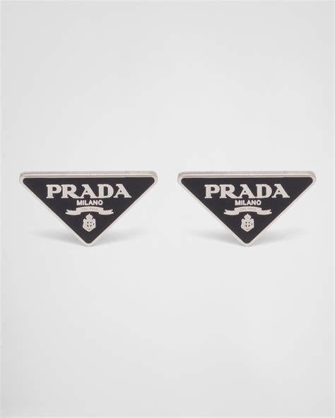 prada jewelry earings|Prada symbole earrings.